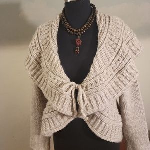 Italian Elsamanda Oatmeal Sweater Size M
